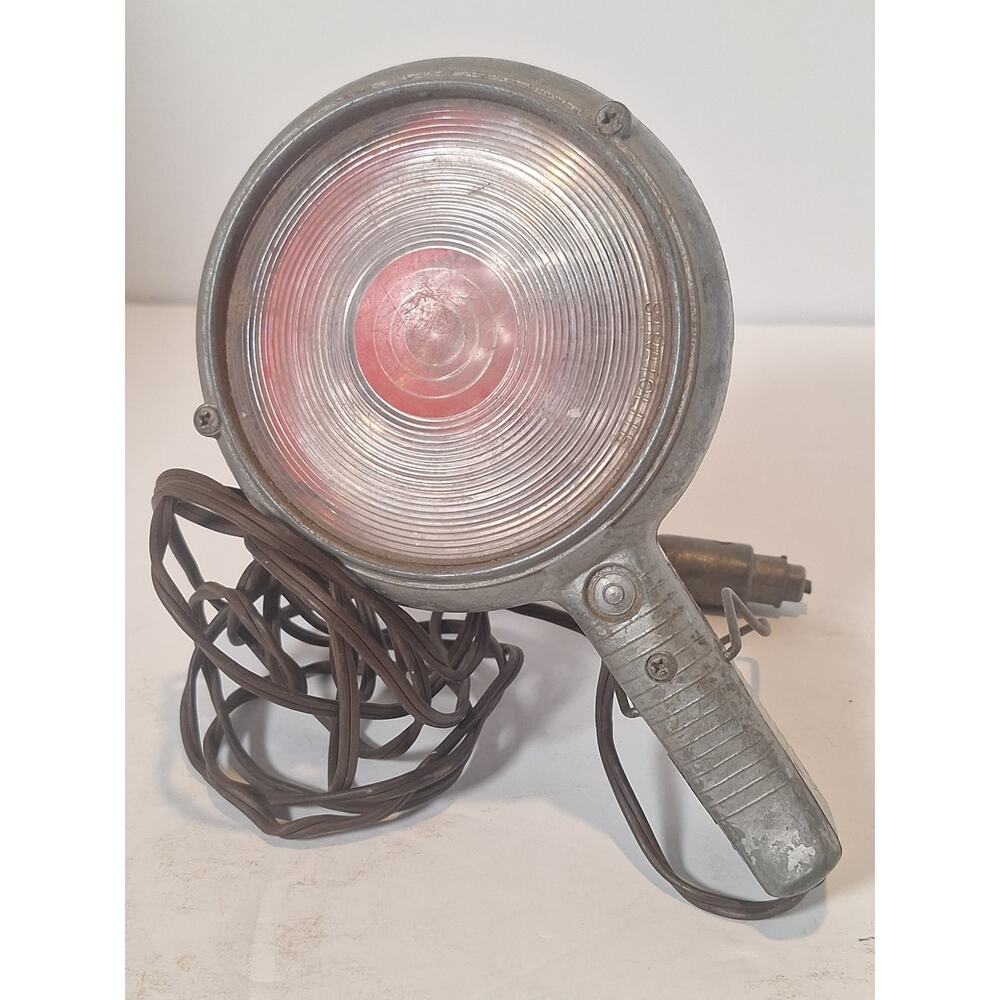 Stratolite 12V Automotive Handheld Spot/Trouble Light 1940s–early 1950s- Works!